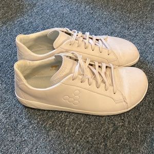 Vivobarefoot Sneaker Geo Court White Leather Lace Up Minimalist Men’s Size 9